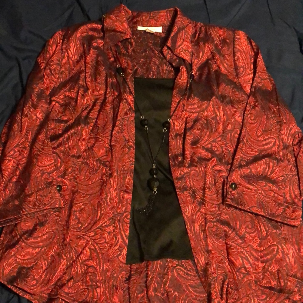 Vintage Dressbarn red top